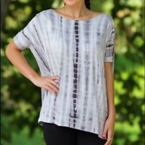 PIKO Tie Dye Gray Top